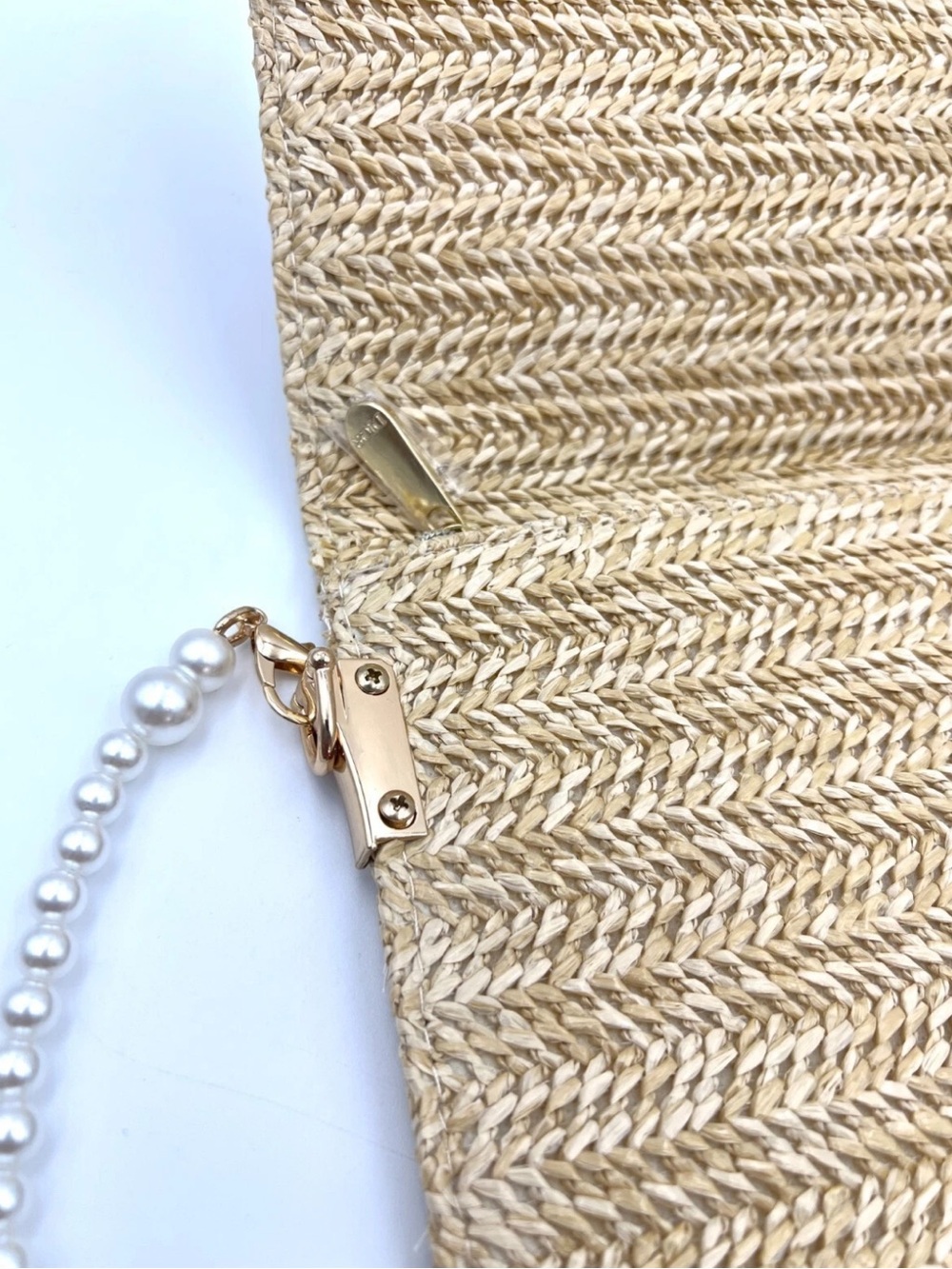Dior Straw Raffia Woven Purse Bag Pouch With Shoulder Strap - Picture 7 of 9